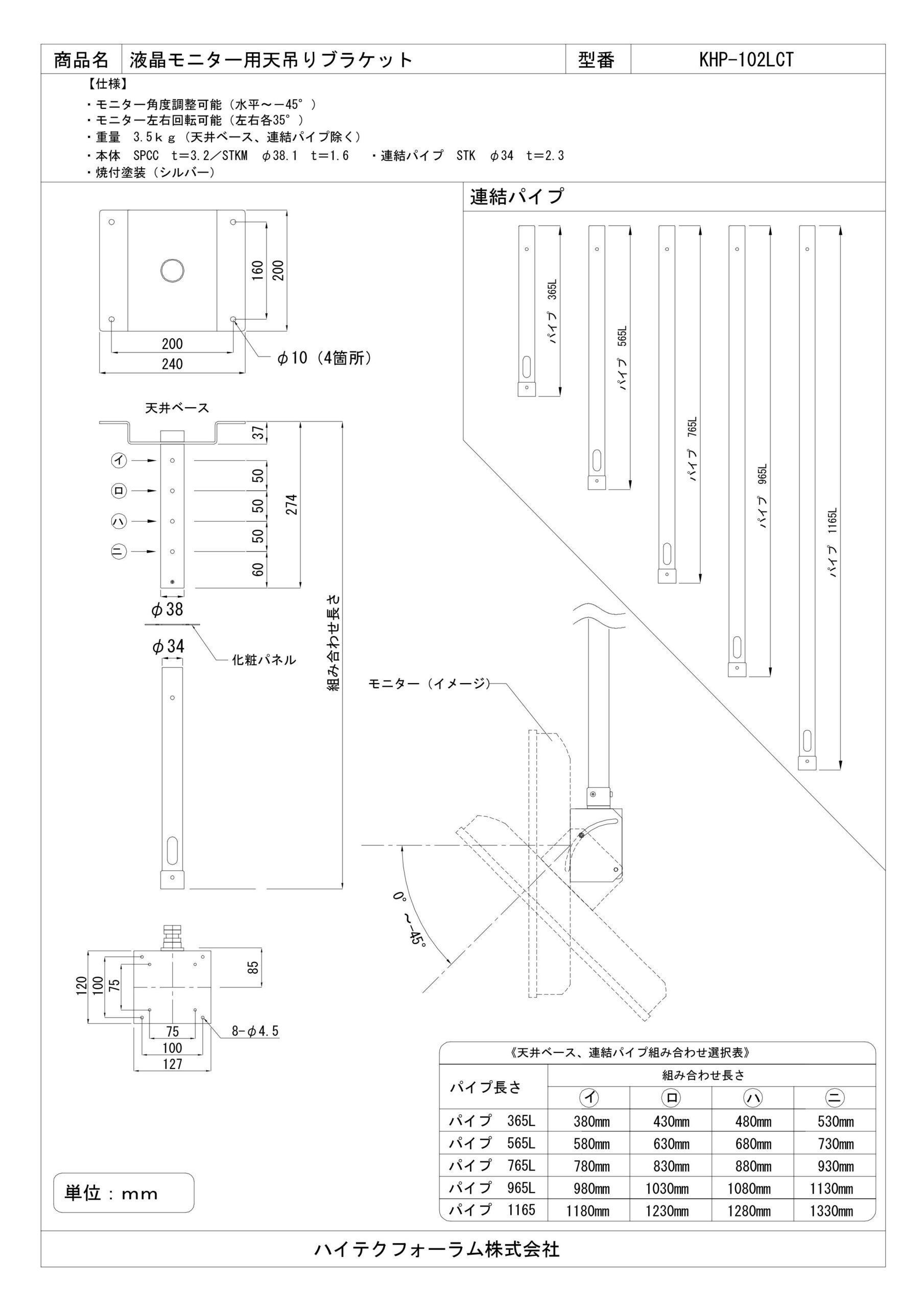 KHP-102LCT – ハイテクフォーラム株式会社